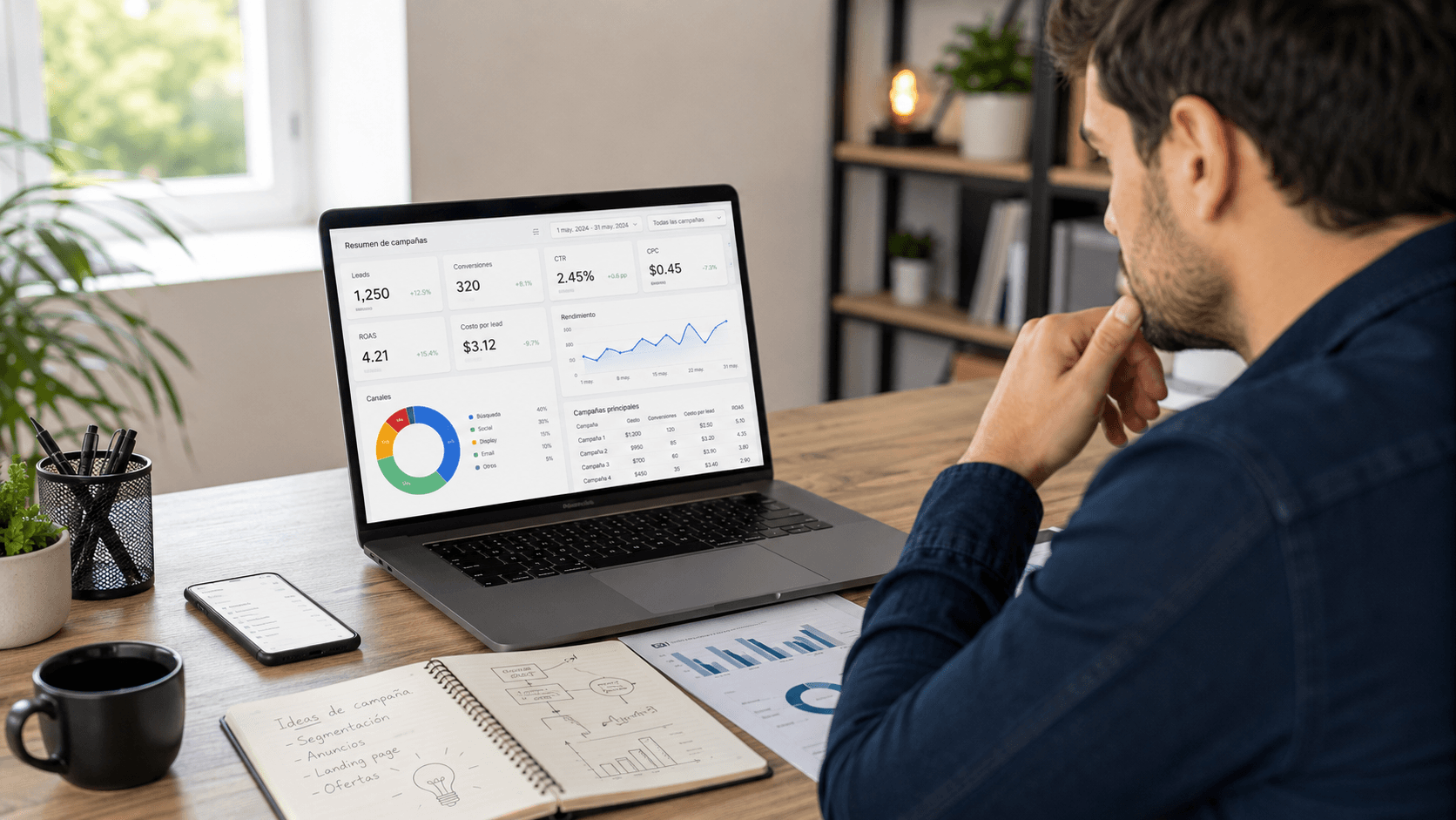 Reporte de rendimiento de campañas digitales